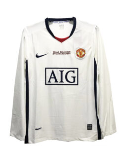 Manchester United Away Shirt  2008/09 Full Sleeves UEFA Champion