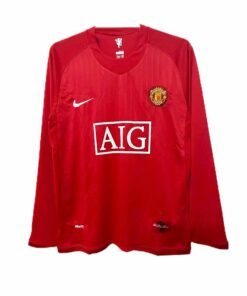 Manchester United Home Shirt  2007/08 Full Sleeves