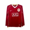 Manchester United Home Shirt  2007/08 Full Sleeves UEFA Champion