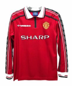 Manchester United Home Shirt 1998/99 Full Sleeves