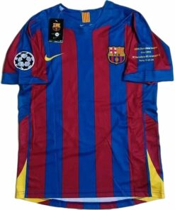 Barcelona Home Shirt  2005/06 UEFA Champion