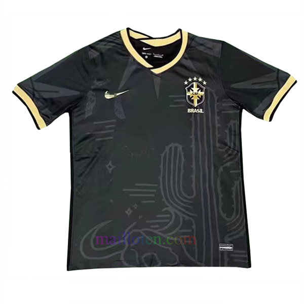 Buy Brazil Black Training Shirt 2022