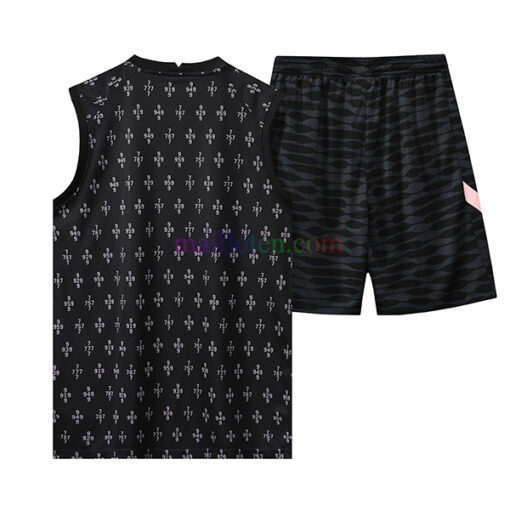 Paris Saint-Germain Black Sleeveless Training Kit 2022/23 (Nike & All LOGO & small Prints)