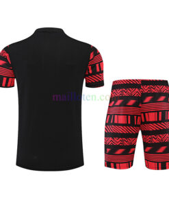 AC Milan Black & Red Training Kits 2022/23 (black top & Red shorts)