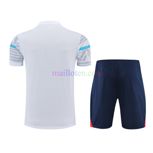 Olympique Marseille White & Gray Striped Training Kits 2022/23