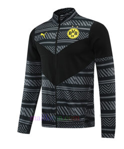 Borussia Dortmund Black & White Tracksuit 2022/23 Full Zip