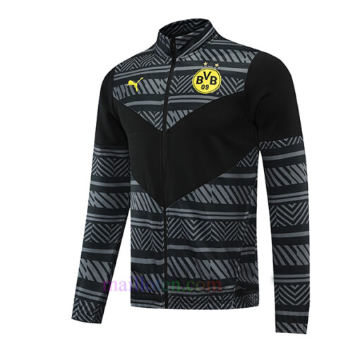 Borussia Dortmund Black & Gray Tracksuit 2022/23 Full Zip