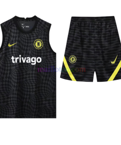 Chelsea Black Sleeveless Training Kits 2022/23