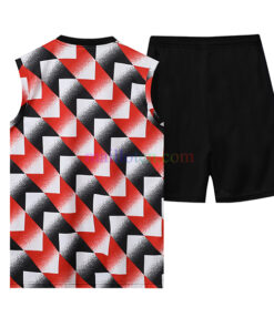 Manchester United Red Patterned Sleeveless Training Kits 2022/23