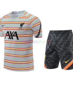 Liverpool Gray Stripes Training Kits 2022/23