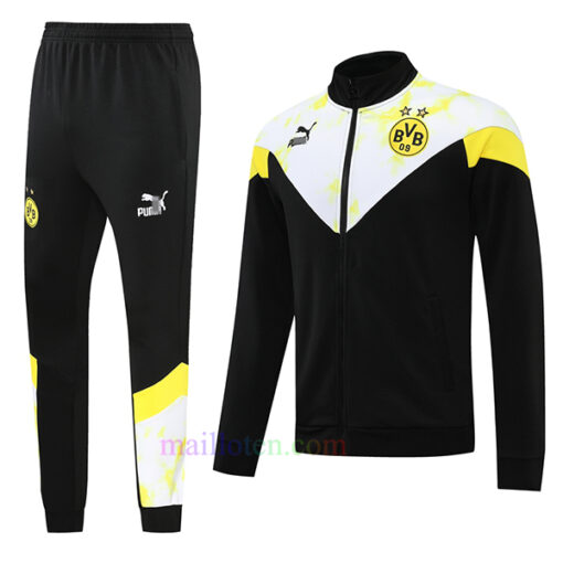 Borussia Dortmund Black & White Tracksuit 2022/23 Full Zip