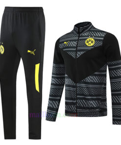 Borussia Dortmund Black & Gray Tracksuit 2022/23 Full Zip