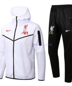 Liverpool White Hoodie Kit 2022/23