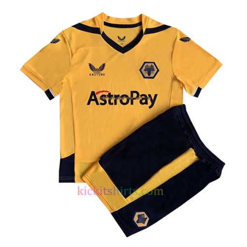 Wolves Home Kit Kids 2022/23