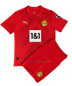 Borussia Dortmund Red Goalkeeper Kit Kids 2022/23
