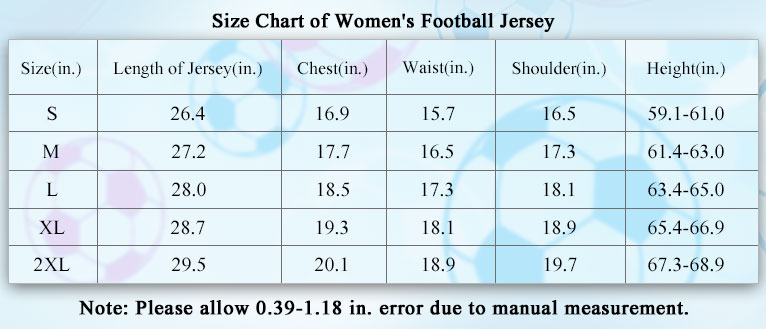 size of Palmeiras Home Shirt 2023/24 Woman