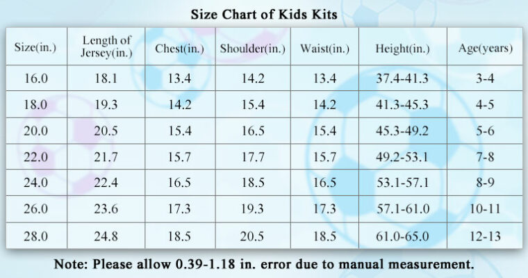 size of Tottenham Hotspur Away Kit Kids 2023/24