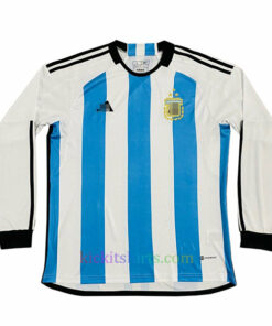 Argentina Home Three Stars Shirt 2022 Full Sleeves