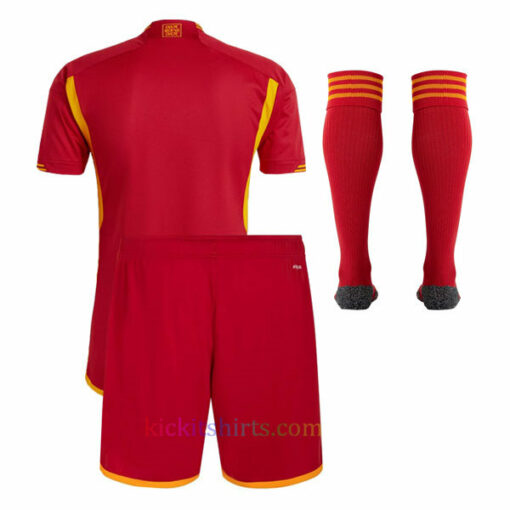 AS Roma Home Kit Kids 2023/24 Back