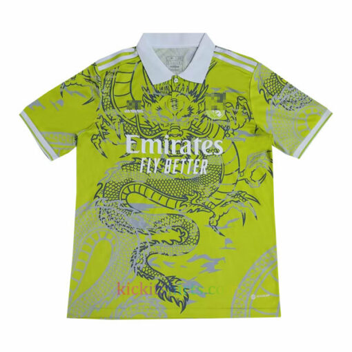Real Madrid Chinese Dragon Shirt 2023/24 Yellow Front