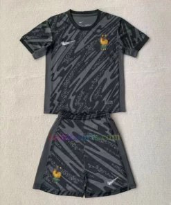 France Goalkeeper Kit Kids 2024 Black