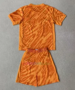 France Goalkeeper Kit Kids 2024 Orange