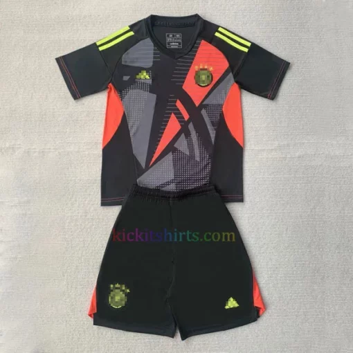 Germany Goalkeeper Kit Kids 2024 Black 1