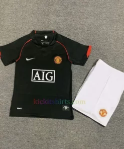 Manchester United Away Kit Kids 2007/08