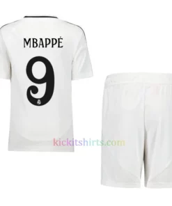 #9 Mbappe Real Madrid Home Kit Kids 2024/25