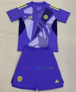 Scotland Goalkeeper Kit Kids 2024 Purple