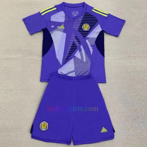 Scotland Goalkeeper Kit Kids 2024 Purple 1