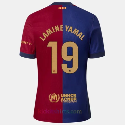 #19 Lamine Yamal Barcelona Home Shirt 2024/25 Stadium Edition La Liga 1