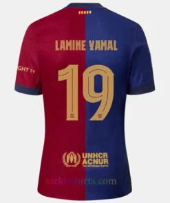 #19 Lamine Yamal Barcelona Home Shirt 2024/25 Stadium Edition Champions League