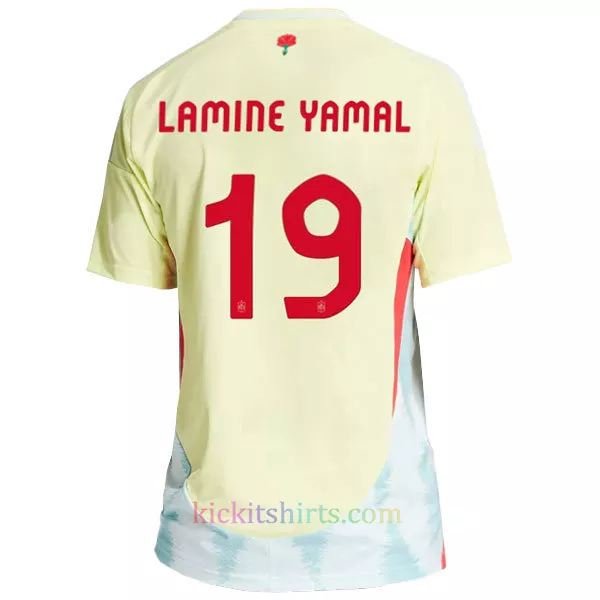 Buy #19 Lamine Yamal Spain Away Shirt 2024 Stadium Edition- | Cheap