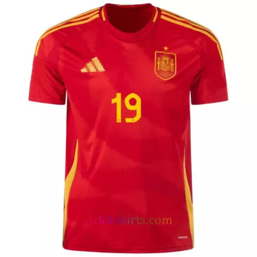 #19 Lamine Yamal Spain Home Shirt 2024 2