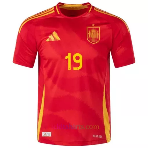 #19 Lamine Yamal Spain Home Shirt 2024 Stadium Edition 2