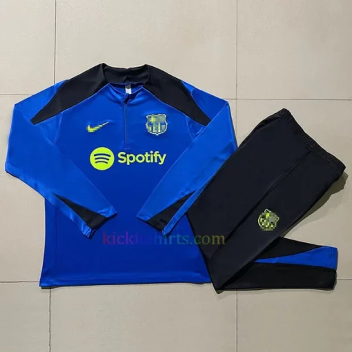 Barcelona Training Kit 2024 Full Sleeves Dark Blue 1