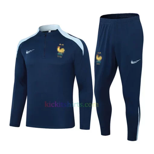 France Training Kit 202425 Full Sleeves Blue 1
