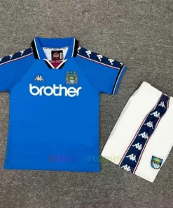 Manchester City Home Kit Kids 1997-98