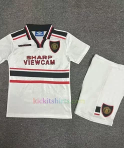 Manchester United Away Kit Kids 1998-99
