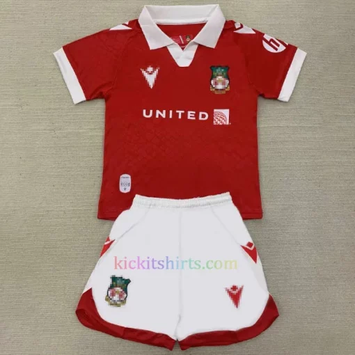 Wrexham Home Kit Kids 202425 Front