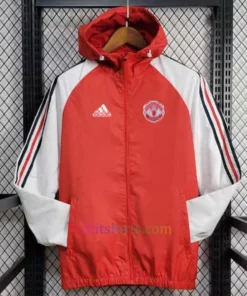 Manchester United Color Stripes Windrunner 2024/25 Red