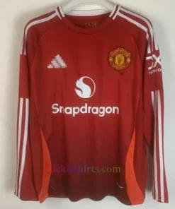 Manchester United Home Shirt 2024/25 Full Sleeves