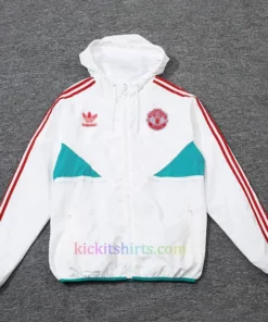 Manchester United red and white logo Windrunner 2024/25 White