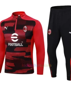AC Milan Red Black Tracksuit 2024/25 Full Sleeves
