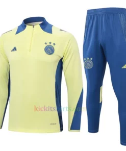 Ajax Light Yellow Tracksuit 2024/25 Full Sleeves