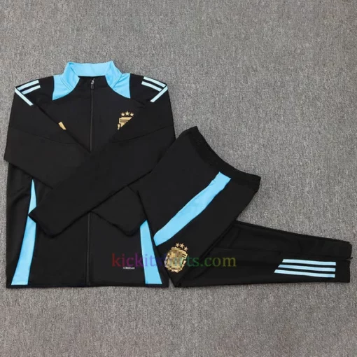 Argentina Black Training Kit 2024 Full Sleeves Full Zip 1