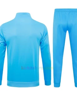 Argentina Light Blue Tracksuit 2024 Full Sleeves Full Zip Gold Logo