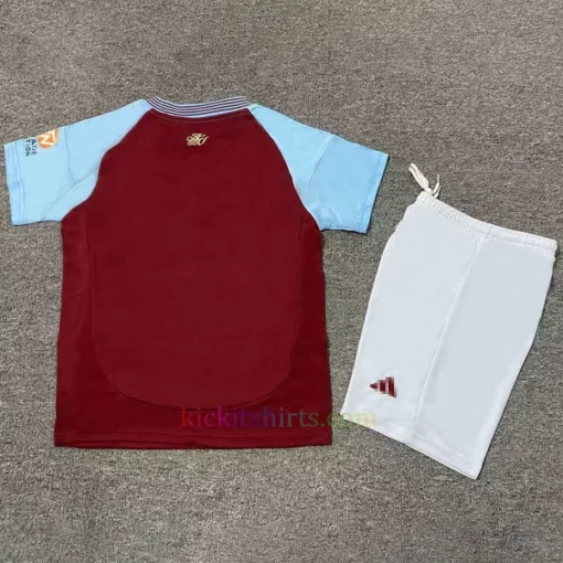 Aston Villa Home Kit Kids 2024-25 2