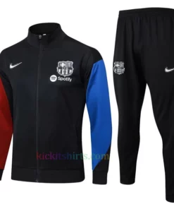 Barcelona Black Tracksuit 2024/25 Full Sleeves Full Zip